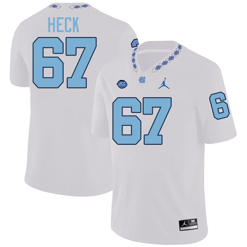 Charlie Heck UNC Jerseys,North Carolina Tar Heels #67 Charlie Heck Football Jerseys-White